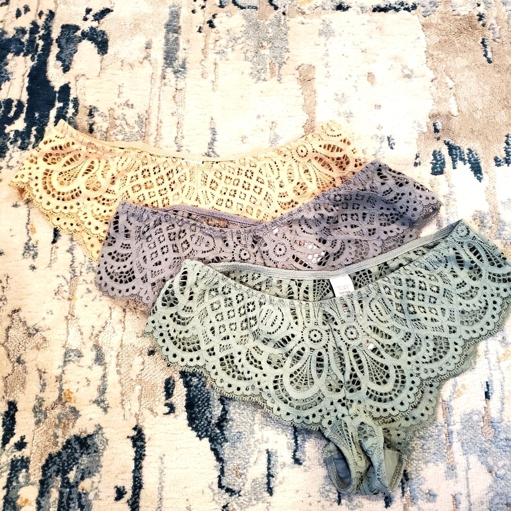 Victorias secret bundle of 3 panties